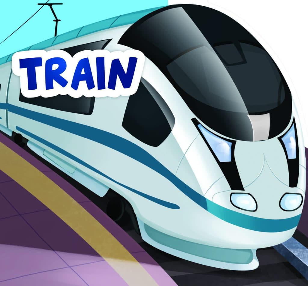 My First Shaped Board Books For Children: Transport – Train — تصویر ۲