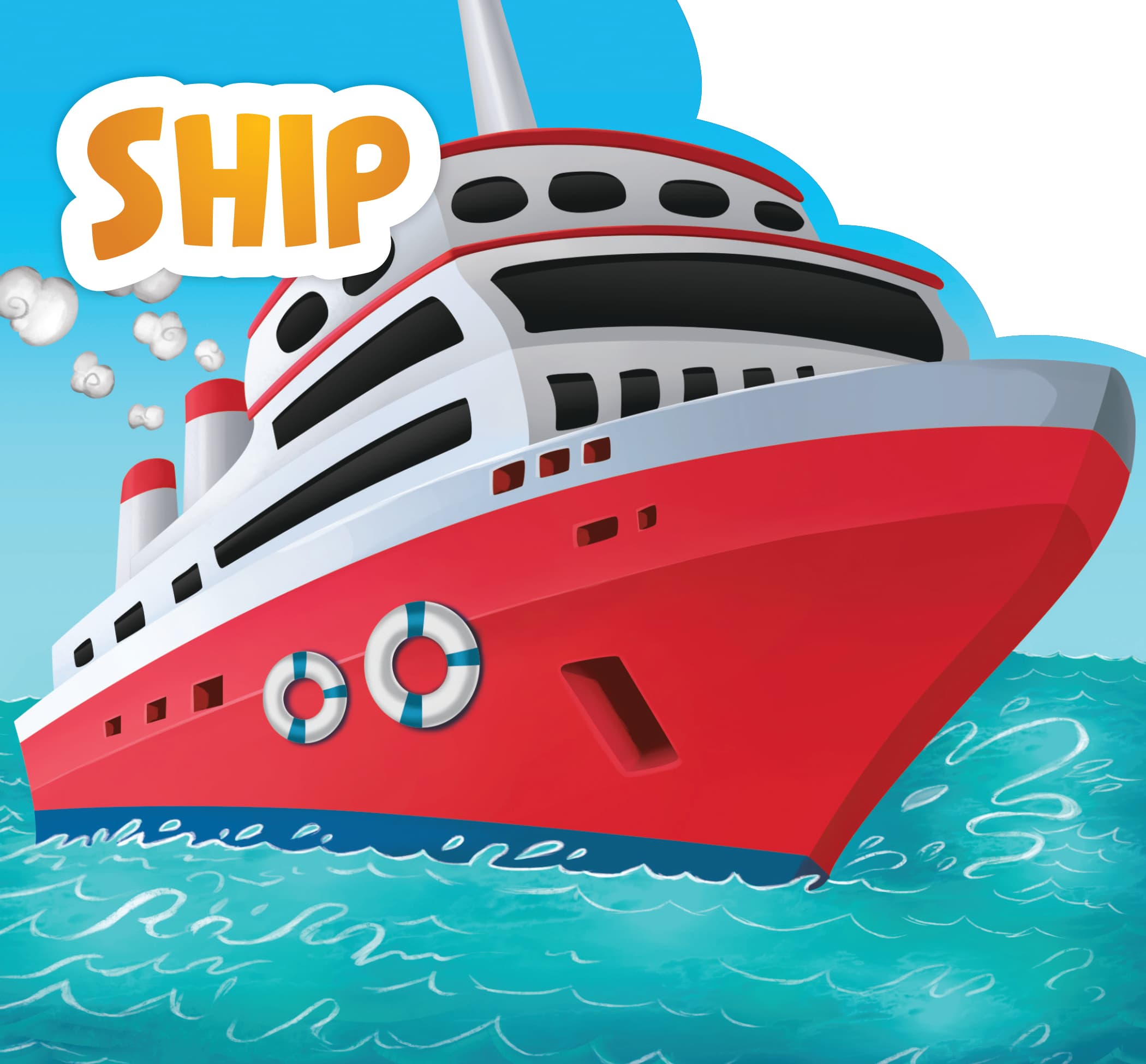 My First Shaped Board Books For Children: Transport – Ship