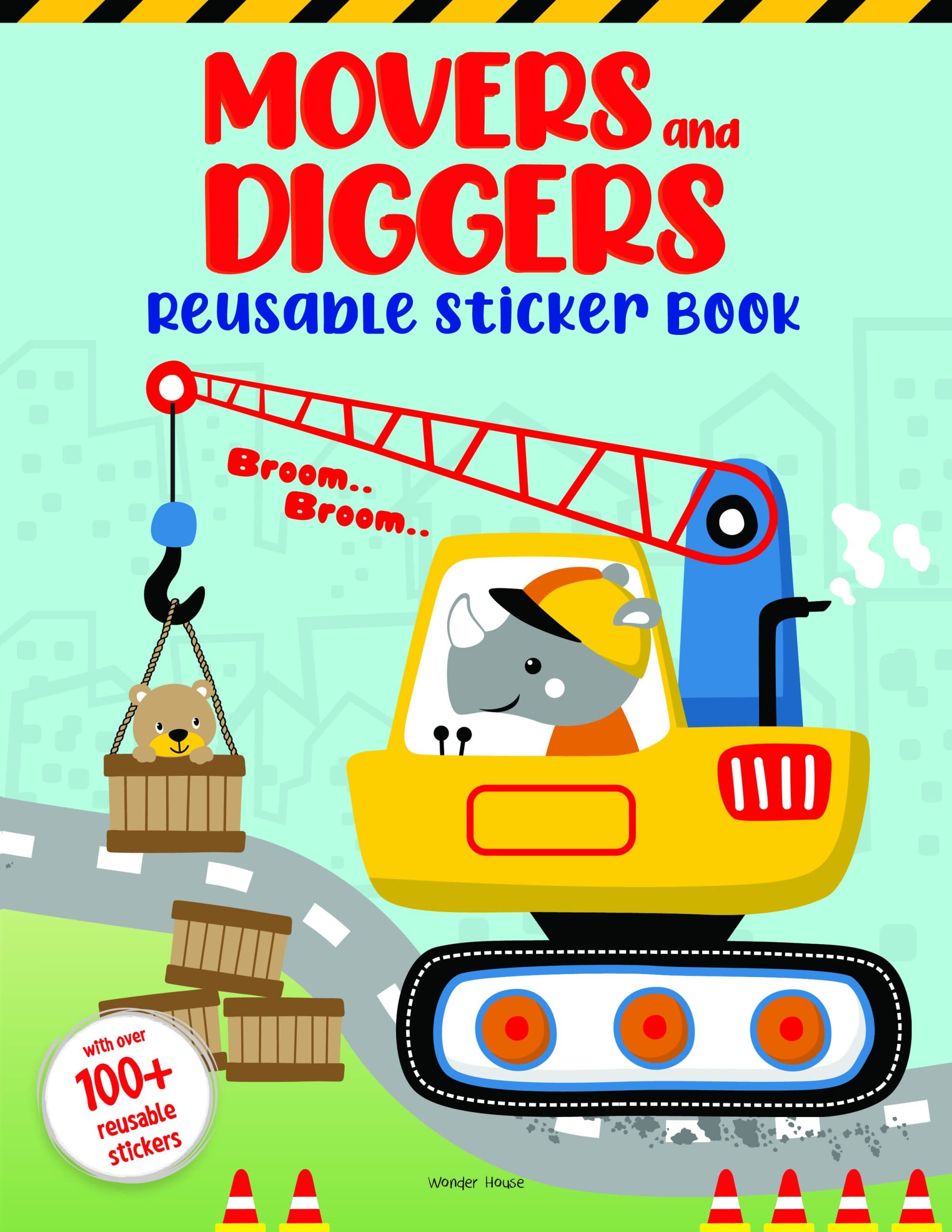 Movers and Diggers Reusable Sticker Book