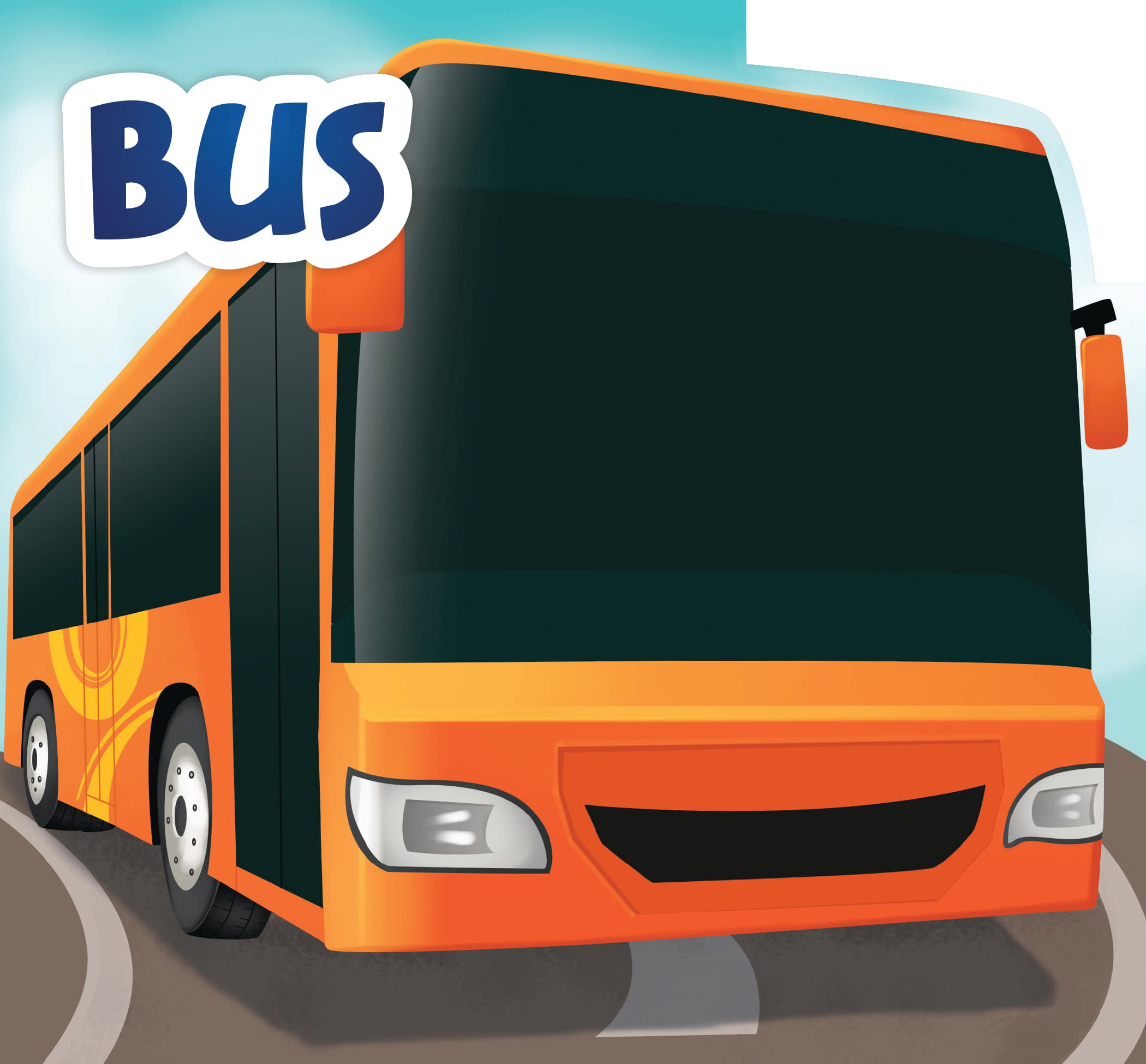My First Shaped Board Books For Children: Transport – Bus