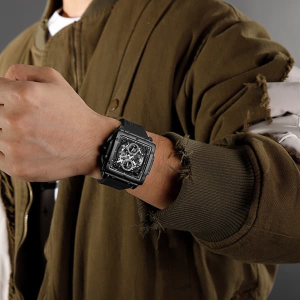 ساعت مچی مردانه نیوی فورس Naviforce NF8064 سبز — تصویر ۹