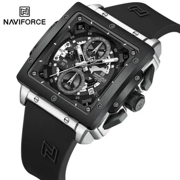 ساعت مچی مردانه نیوی فورس Naviforce NF8064 سبز — تصویر ۵