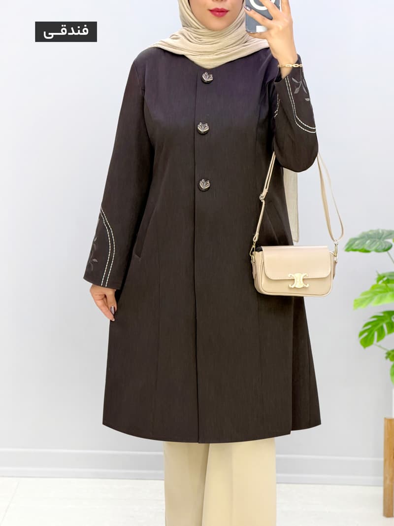 مانتو مزونی کارتیر شکوفا کد 458290 — تصویر ۵