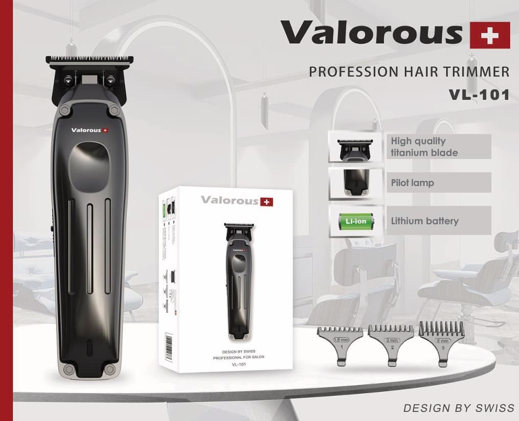 ماشین اصلاح حرفه‌ای برند Valorous (ولروس)، مدل VL-101، دو سال گارانتی — تصویر ۲