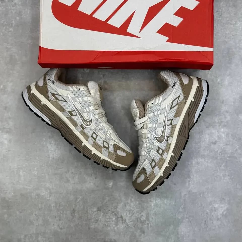 نایک P6000 سفید قهوه‌ای رانینگ |Nike P6000 — تصویر ۲