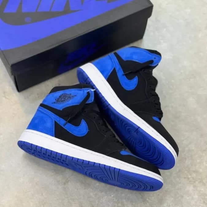 کفش جردن وان ساقدار رویال ری ایمجند مستر کوالیتی | Jordan 1 High royal — تصویر ۵