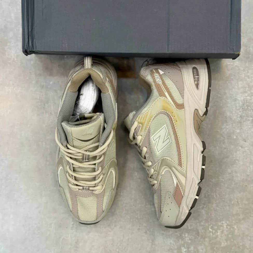 کفش نیوبالانس 530 کرم خاکی مسترکوالیتی| New Balance 530 — تصویر ۳