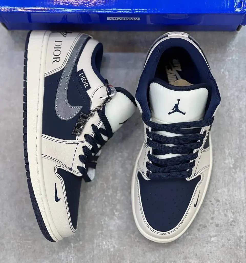 کفش جردن وان لو دیور مستر کوالیتی | Jordan 1 Low Dior — تصویر ۳