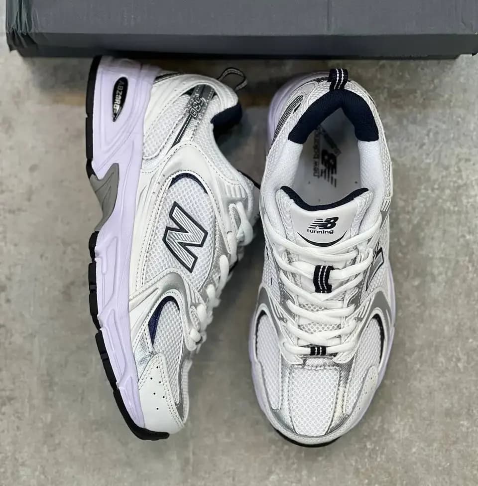کفش نیو بالانس 530 سفید سرمه ای مستر کوالیتی | New Balance 530 — تصویر ۴