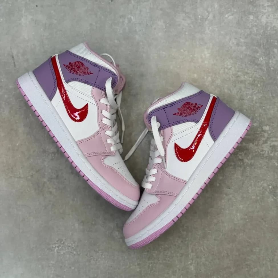 کفش جردن وان ساقدار صورتی مستر کوالیتی | Air Jordan 1 High Pink — تصویر ۲