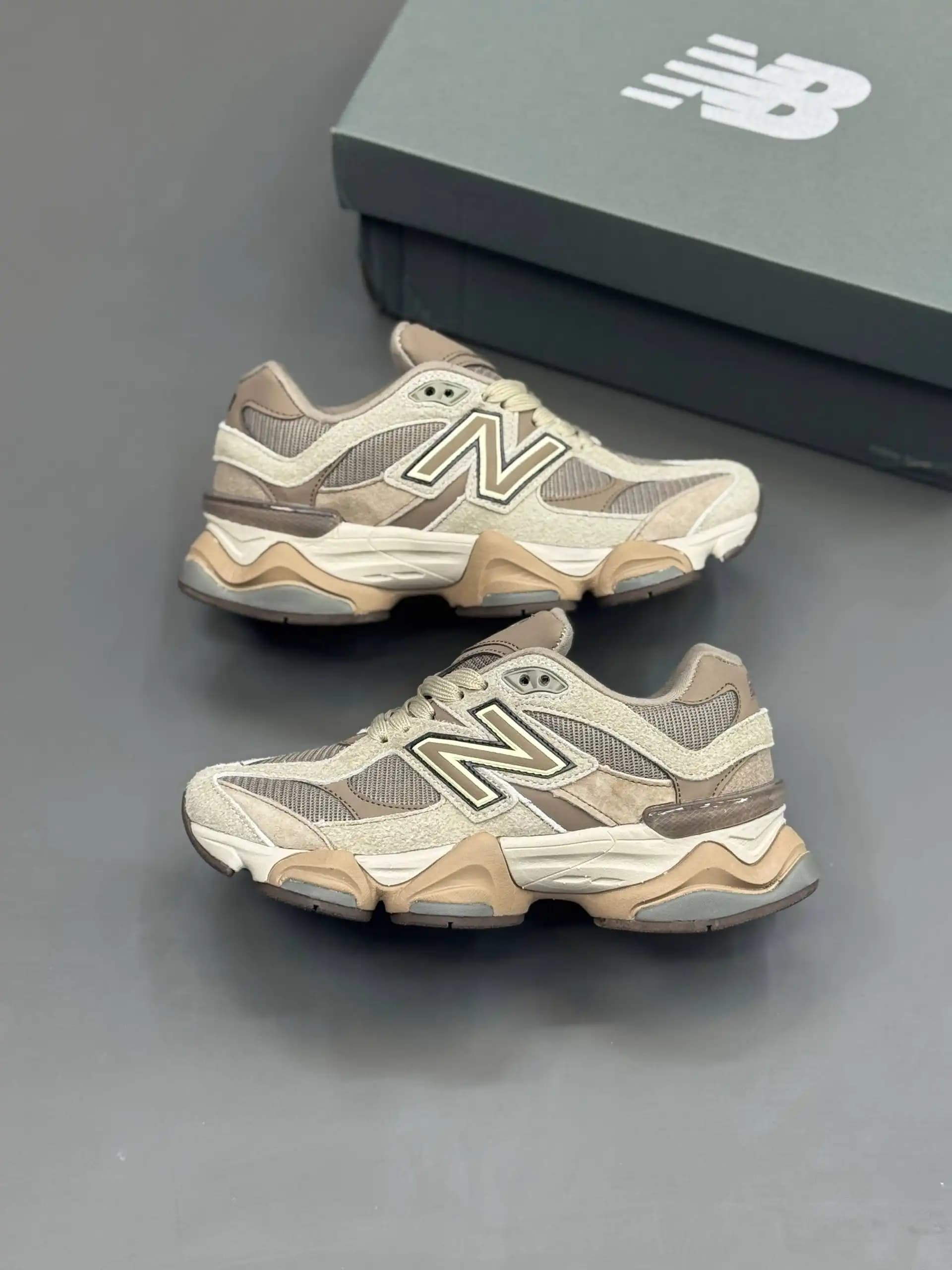 کفش نیو بالانس 9060 رنگ کرم خاکی | New Balance 9060 — تصویر ۲