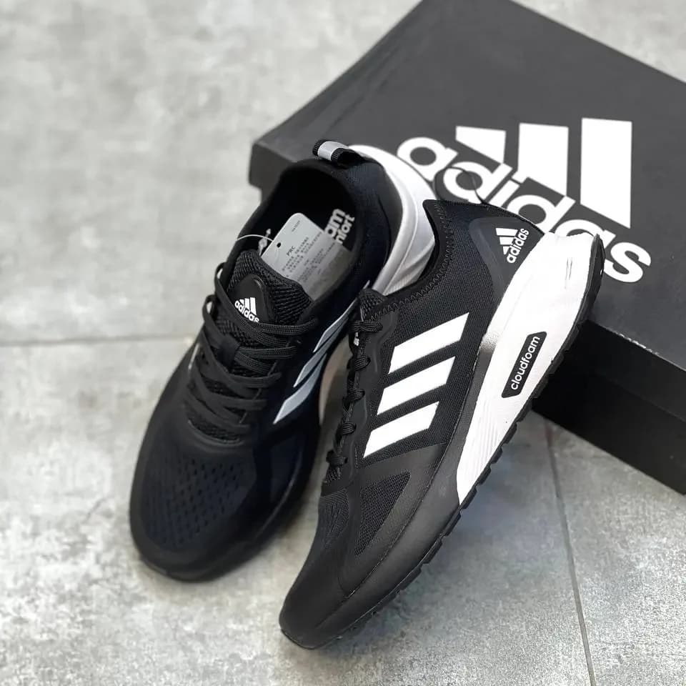 کفش آدیداس کلودفوم سفید مشکی مستر کوالیتی | Adidas Cloudfoam White Black Master Quality — تصویر ۳