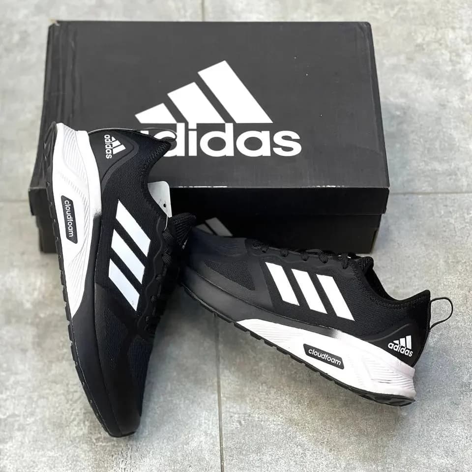 کفش آدیداس کلودفوم سفید مشکی مستر کوالیتی | Adidas Cloudfoam White Black Master Quality — تصویر ۲