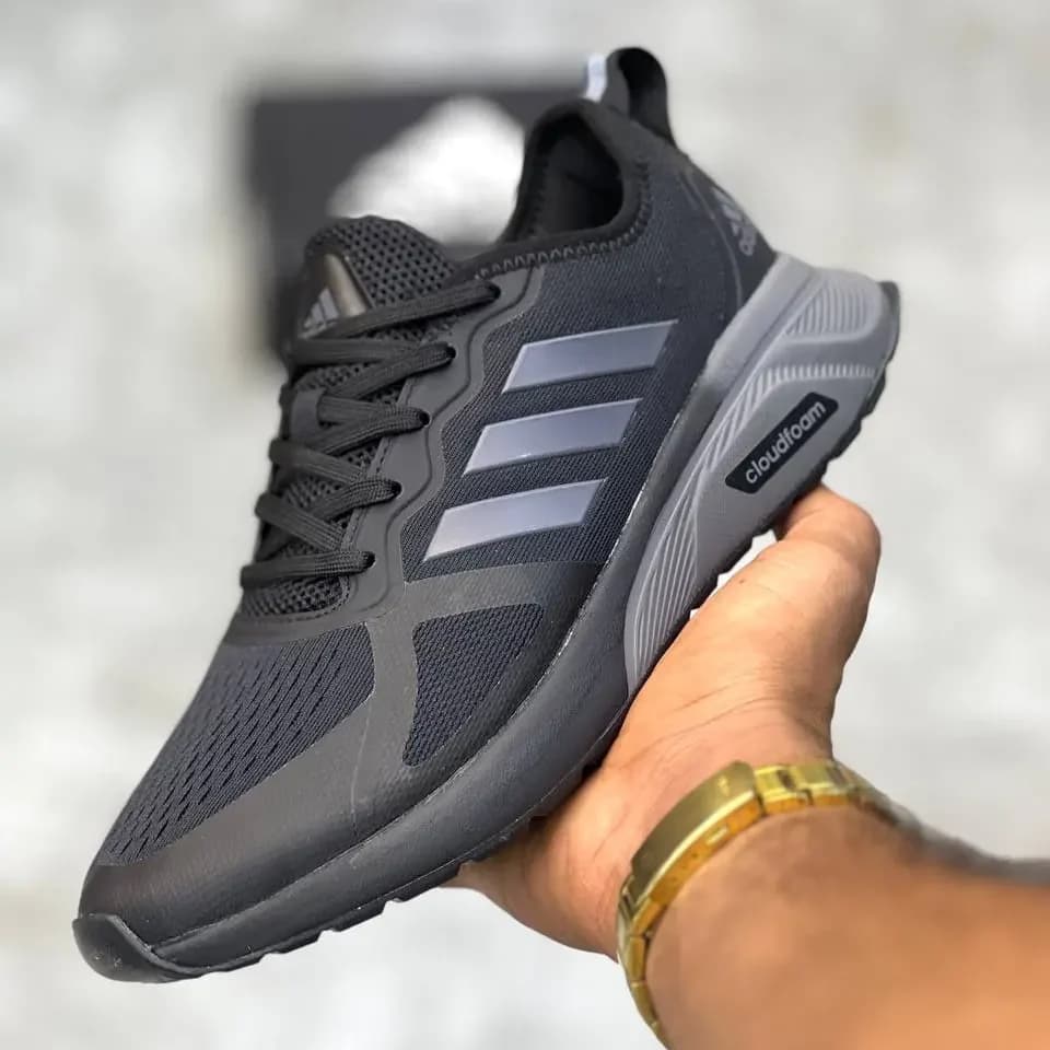 کفش ادیداس کلودفوم مشکی مستر کوالیتی وارداتی (Adidas Cloudfoam)