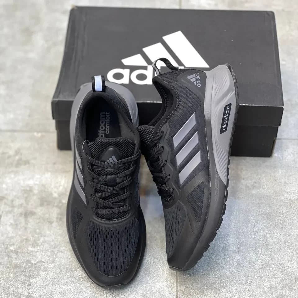 کفش ادیداس کلودفوم مشکی مستر کوالیتی وارداتی (Adidas Cloudfoam) — تصویر ۳