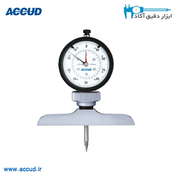 عمق سنج ساعتی سوزنی 0-300 میلی متر Accud (اکود با گارانتی شرکتی) مدل 292-300-12