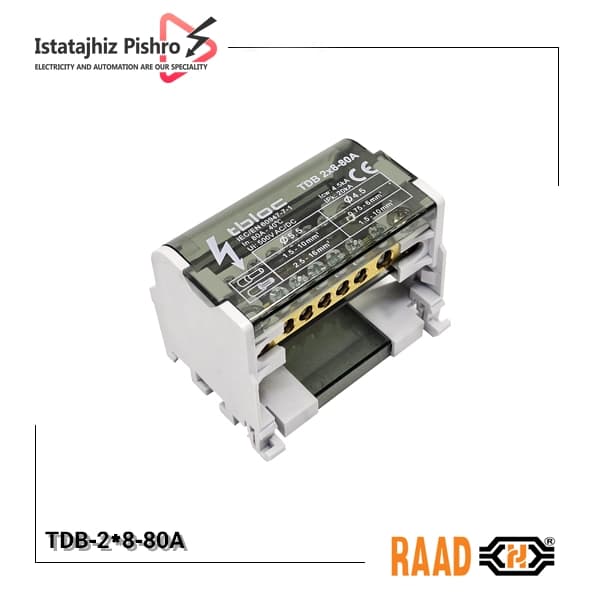 ترمینال توزیع رعد TDB-2*8-80A