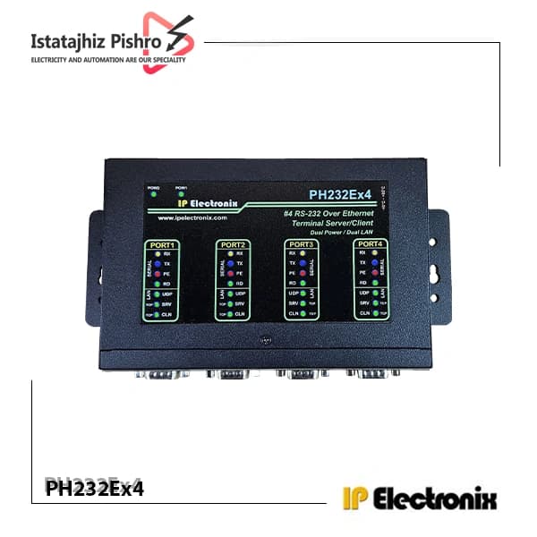 مبدل سریال RS232 به اترنت مدل PH232Ex4 — تصویر ۳