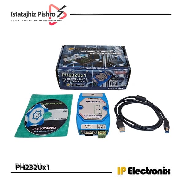 مبدل USB به سریال RS232 تک پورته مدل PH232Ux1 — تصویر ۸