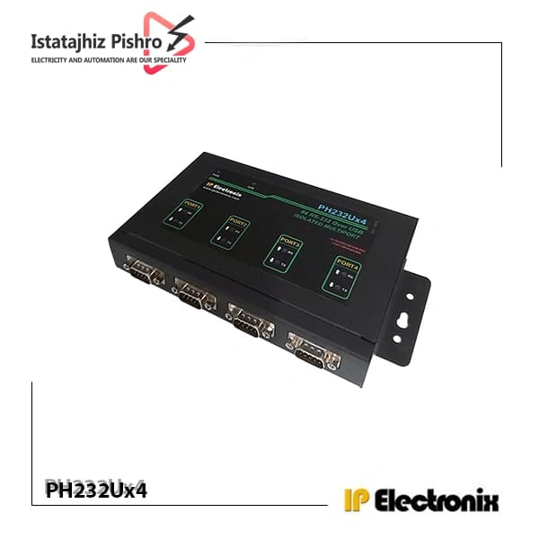 مبدل USB به سریال RS232 چهار پورته مدل PH232Ux4 — تصویر ۲