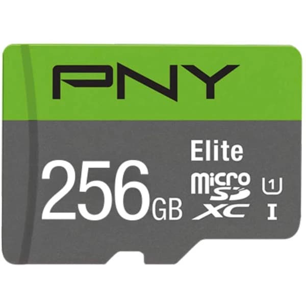 کارت حافظه microSDXC پی ان وای مدل Elite کلاس 10 استاندارد UHS-I U1 سرعت 100MBs ظرفیت 256 گیگابایت به همراه آداپتور SD — تصویر ۲