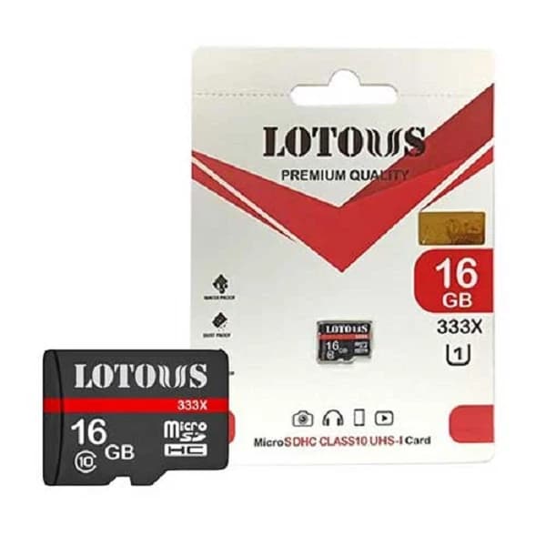 کارت حافظه microSDHC لوتوس مدل LT-333X کلاس 10 استاندارد UHS-I U1 سرعت 80MBps ظرفیت 16 گیگابایت — تصویر ۲