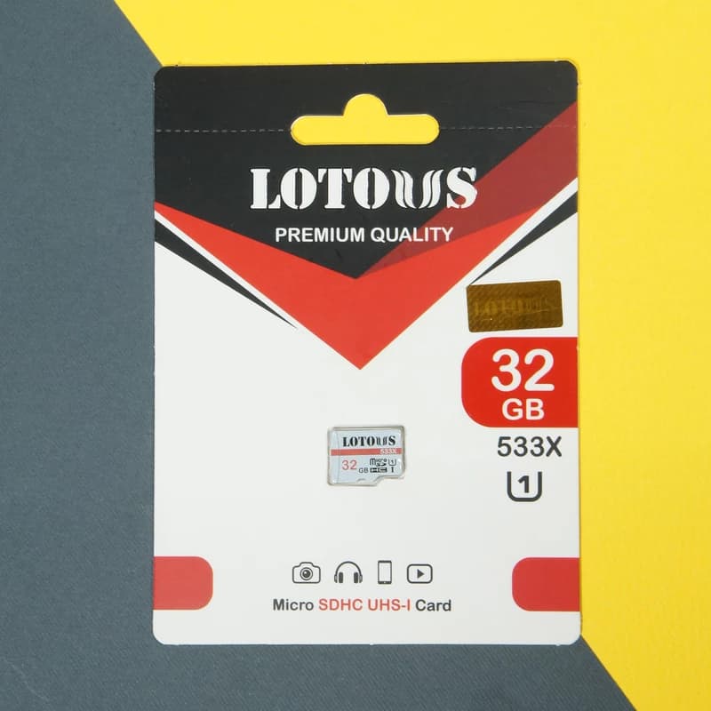 کارت حافظه microSDHC لوتوس مدل 533X کلاس 10 استاندارد UHS-I سرعت 100MBps ظرفیت 32 گیگابایت — تصویر ۲
