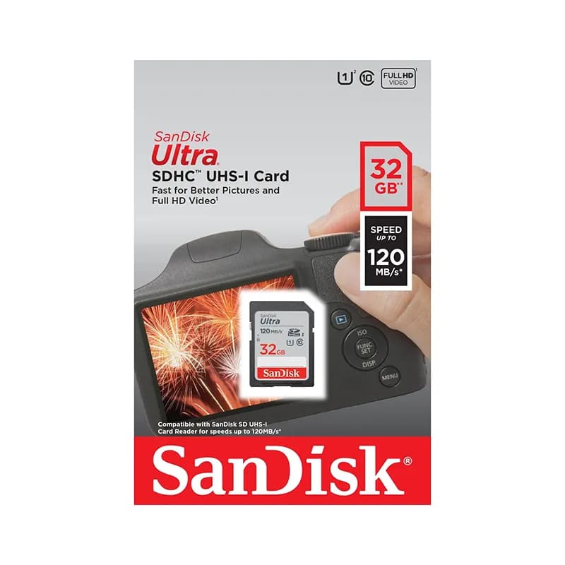 مموری کارت سن دیسک مدل SanDisk ultra sd ظرفیت 32 گیگ — تصویر ۳