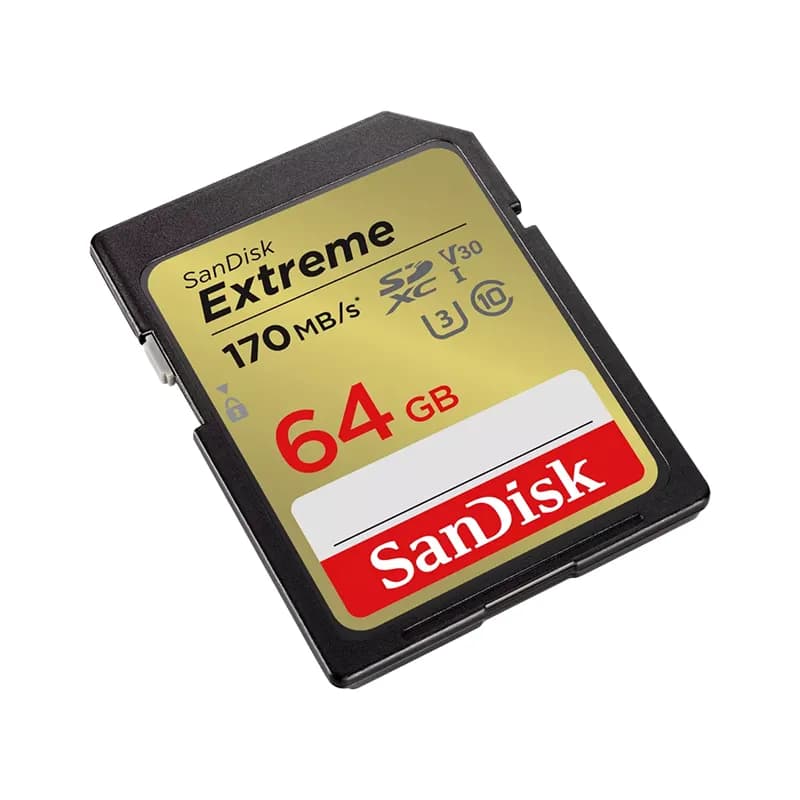 مموری کارت سن دیسک مدل SanDisk extreme sd ظرفیت 64 گیگ — تصویر ۲