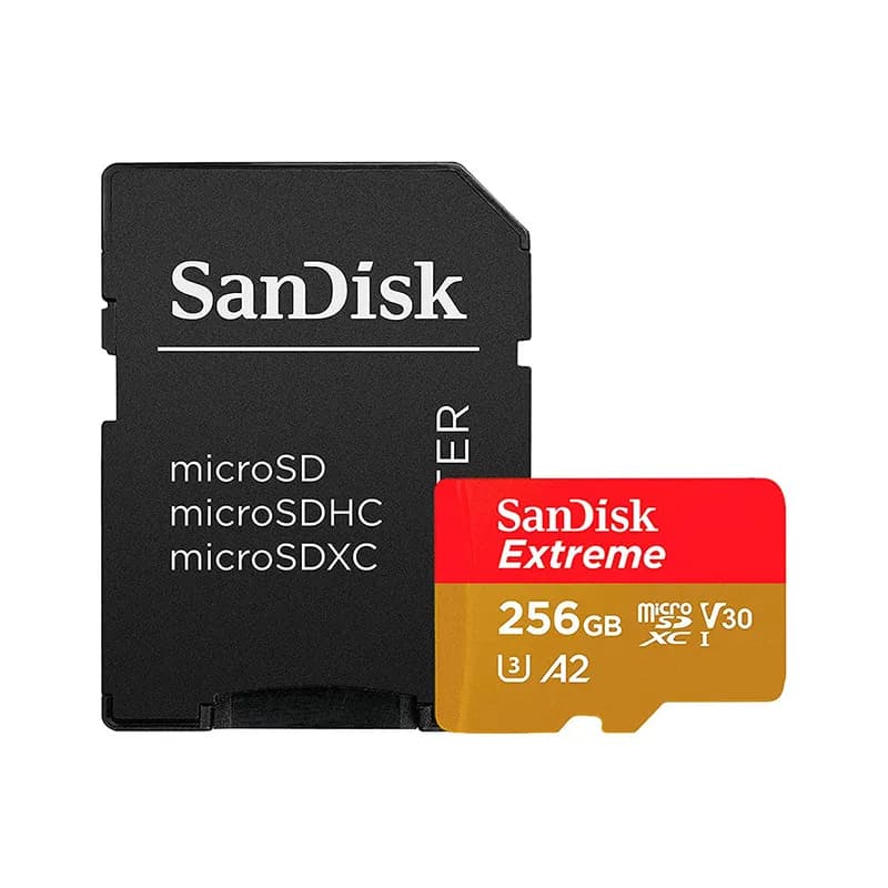 مموری کارت سن دیسک مدل SanDisk extreme micro sd ظرفیت 256 گیگ — تصویر ۳