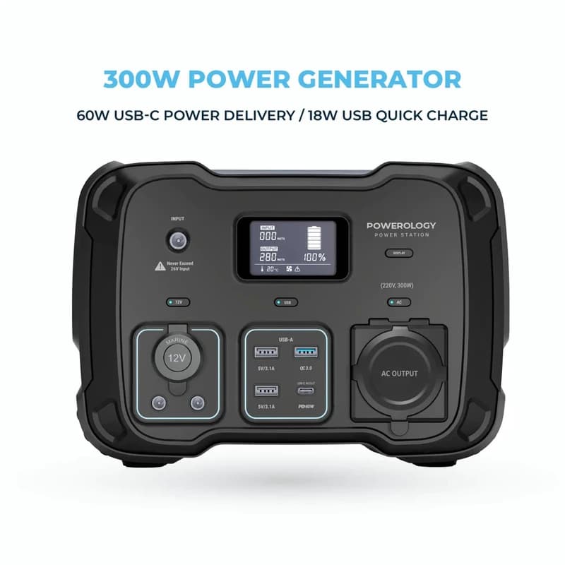 پاوربانک پاورولوجی مدل power Generator ظرفیت 78000 میلی آمپر ساعت — تصویر ۲
