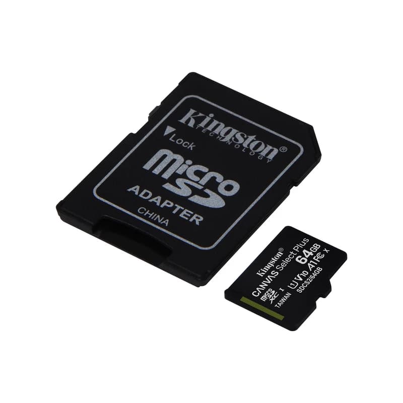کارت حافظه microSDXC کینگستون مدل CANVAS کلاس 10 استاندارد UHS-I U1 سرعت 100MBps ظرفیت 64 گیگابایت به همراه آداپتور SD — تصویر ۲
