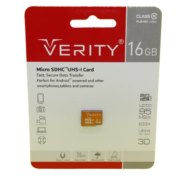 کارت حافظه microSDHC وریتی مدل Final 600X کلاس 10 استاندارد UHS-I U1 سرعت 90MBps ظرفیت 16 گیگابایت — تصویر ۳