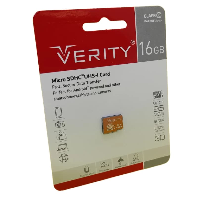 کارت حافظه microSDHC وریتی مدل Final 600X کلاس 10 استاندارد UHS-I U1 سرعت 90MBps ظرفیت 16 گیگابایت — تصویر ۲