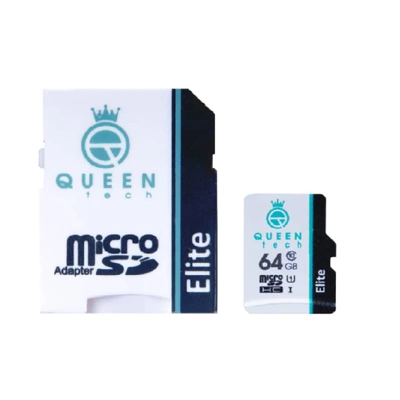 کارت حافظه microSDXC کوئین تک مدل Elite 433X کلاس 10 استاندارد UHS-I U1 سرعت 65MBps ظرفیت 64 گیگابایت