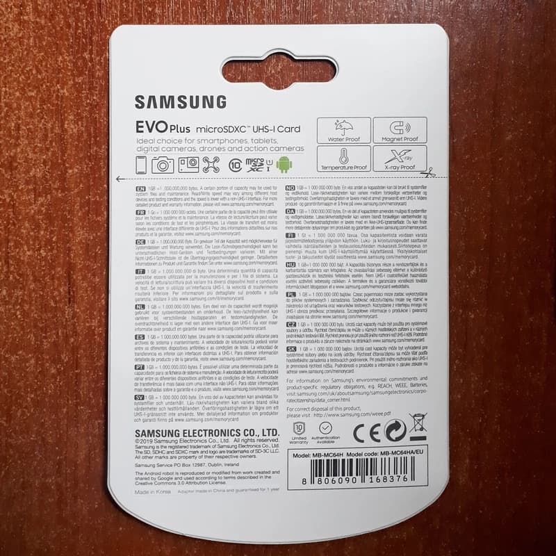 کارت حافظه microSDXC سامسونگ مدل EVO Plus کلاس 10 استاندارد UHS-I U1 سرعت 100MBps ظرفیت 64 گیگابایت به همراه آداپتور SD — تصویر ۳