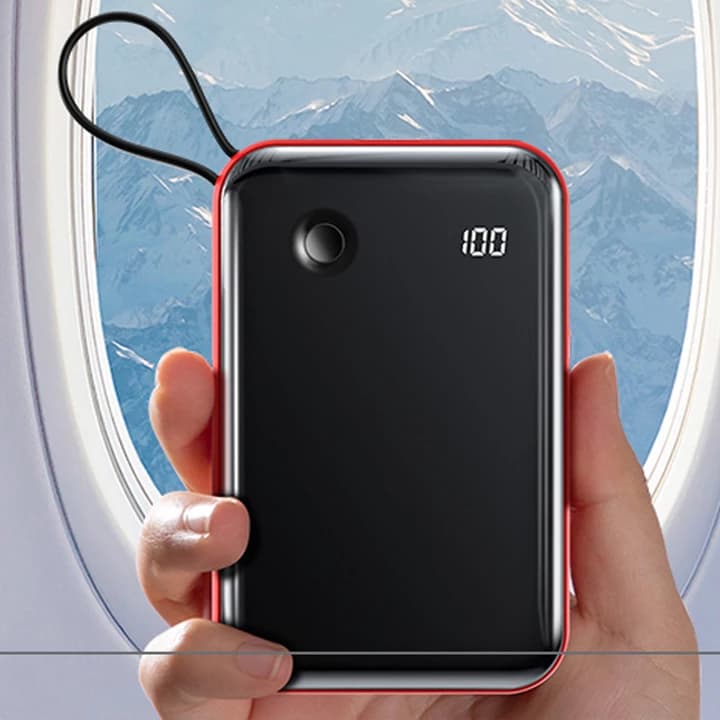 پاوربانک باسئوس مدل Mini S Digital Display ظرفیت 10000 میلی آمپرساعت