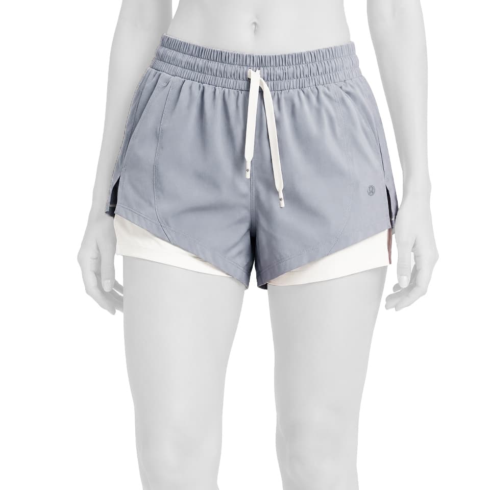 شورتک ورزشی زنانه کشاله دار مدل لولولمون lululemon کد 403318 — تصویر ۲