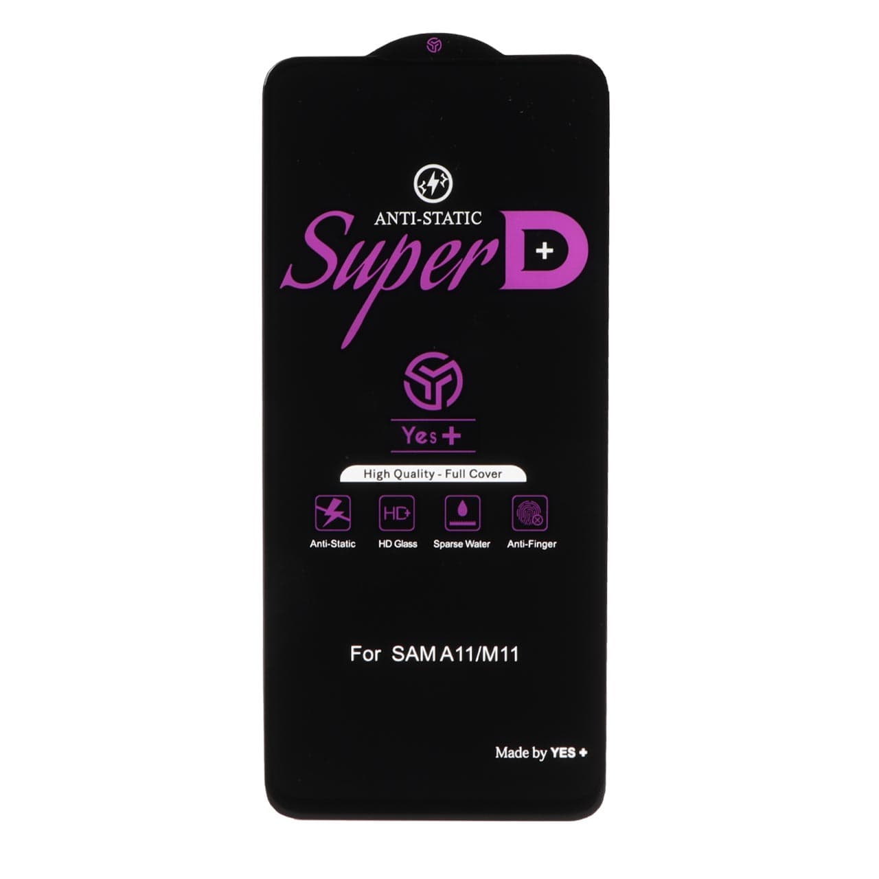 محافظ صفحه نمایش شیشه ای Super D Anti Static Yes Plus مدل Samsung Galaxy A11 / M11 / Redmi Note 9 / Note 9t / Mi 11 lite / Mi 12 lite / Realme 7 / Realme 9 — تصویر ۲