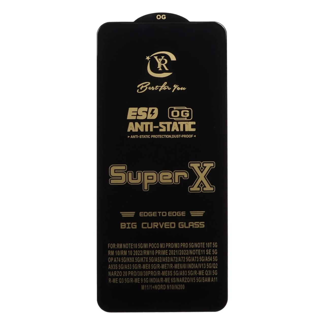 محافظ صفحه نمایش شیشه ای Xiaomi Poco M3 Pro / Redmi 10 4g / Redmi 10 Prime / Redmi Note 10 5G / Redmi Note 11 SE – Full Cover Super X – مشکی (بدون پک) — تصویر ۲