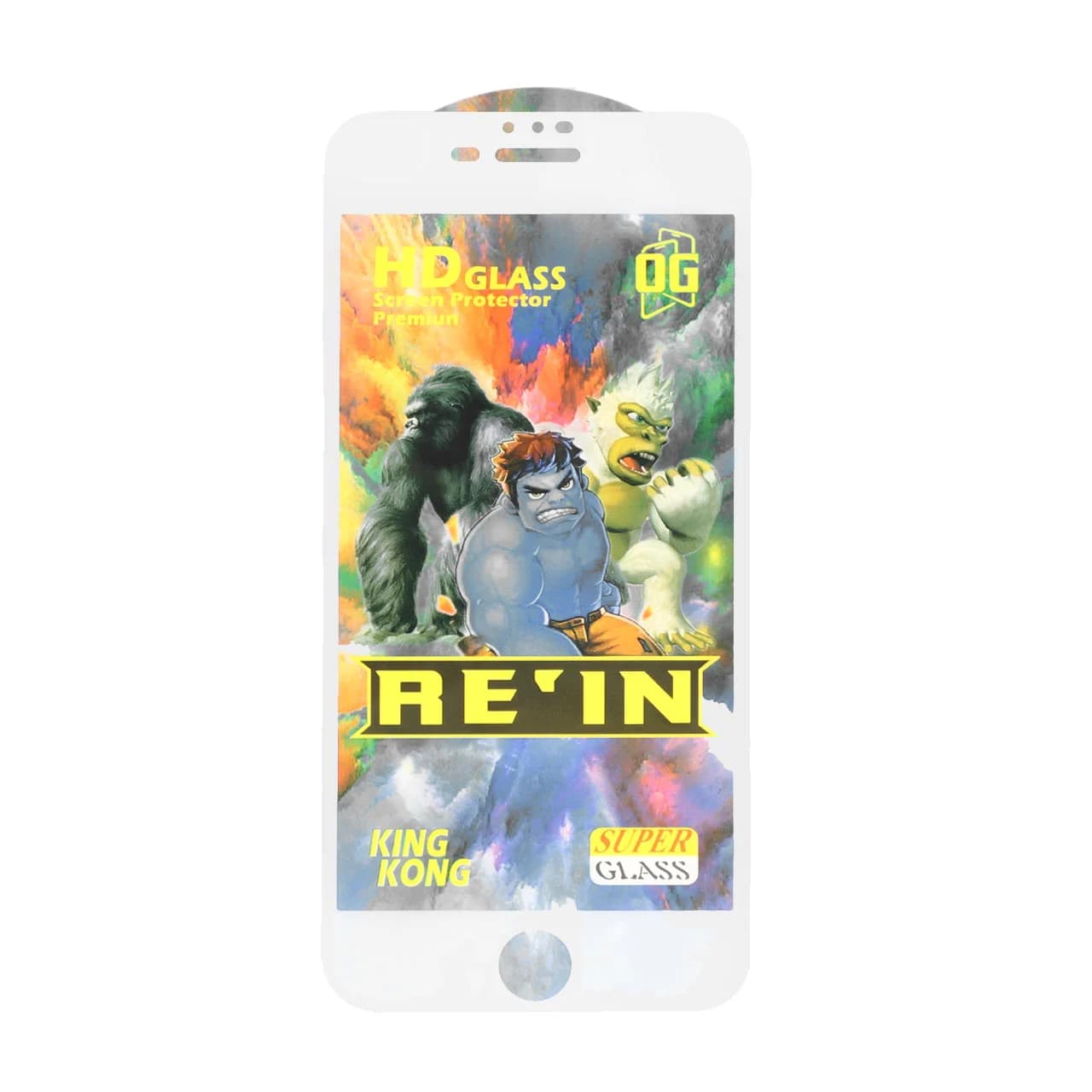 محافظ صفحه نمایش شیشه ای Full Cover REIN مدل iPhone 6 Plus / 7 Plus / 8 Plus