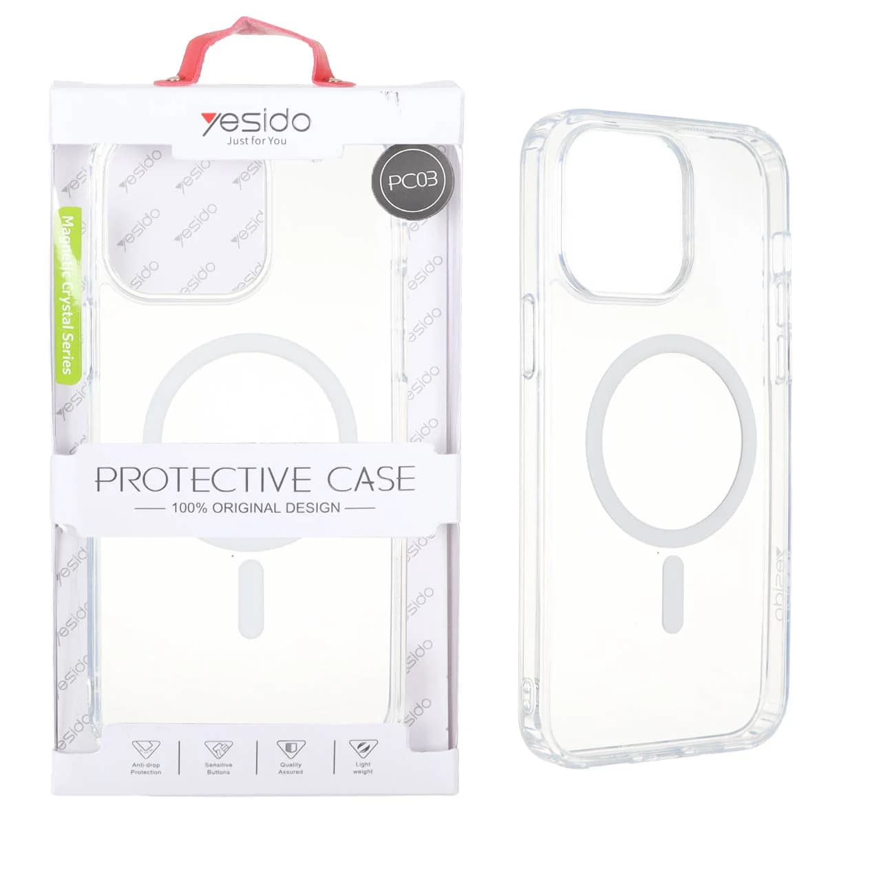 قاب اورجینال Yesido PC03 شفاف MagSafe مدل Apple iPhone 14 Pro Max (پک دار)