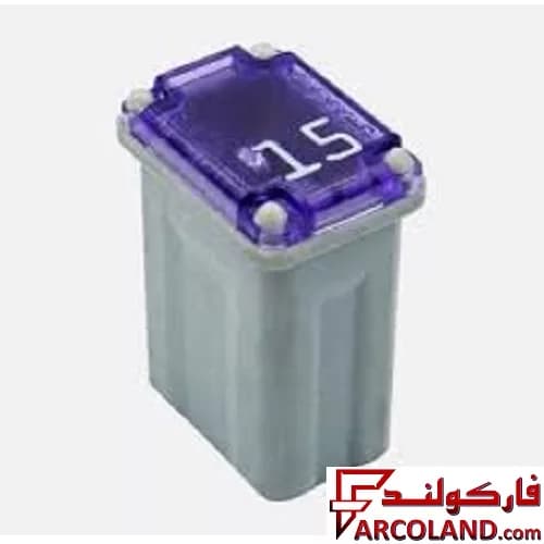 فیوز دوشاخ مادگی پایه بلند پک PEC اصل 15 آمپر