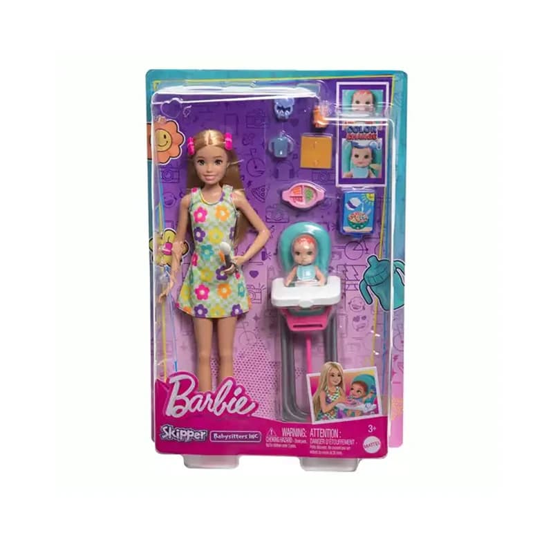عروسک باربی مدل Barbie Skipper Babysitters کدFHY97MAT