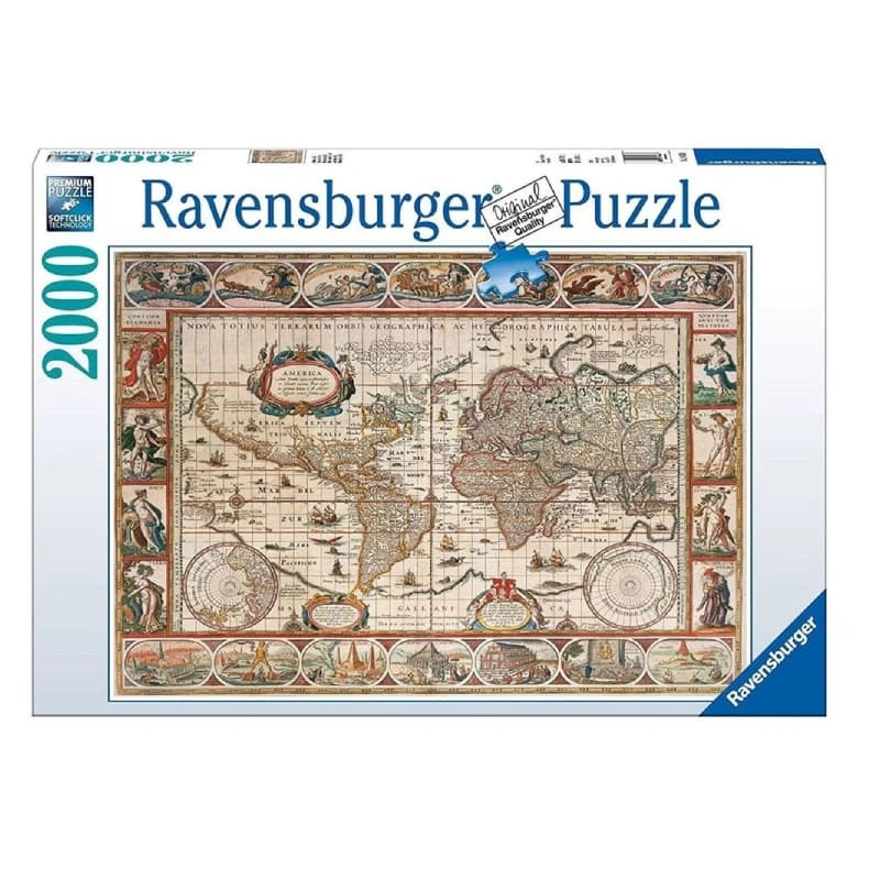 پازل 2000 تکه رونزبرگر طرح map of the world from 1650 کد 16633