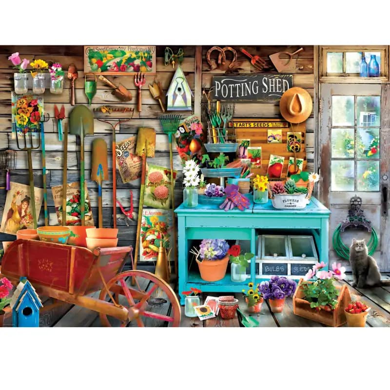 پازل 1000 تکه یوروگرافیک طرح The Potting Shed کد 5346 — تصویر ۲