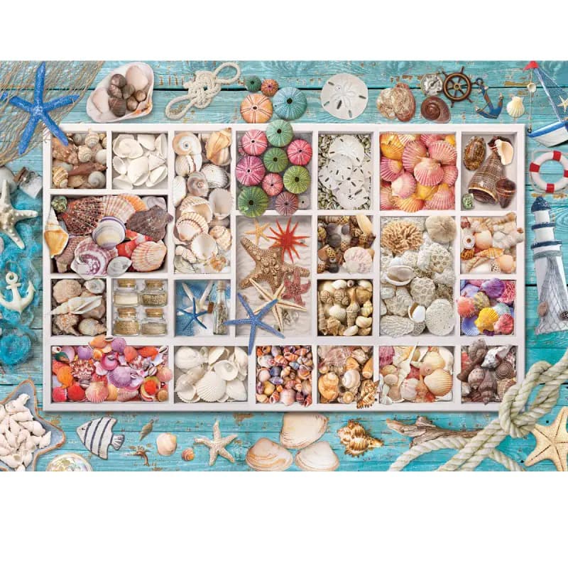پازل 1000 تکه یوروگرافیک طرح seshell collection کد 5529 — تصویر ۴