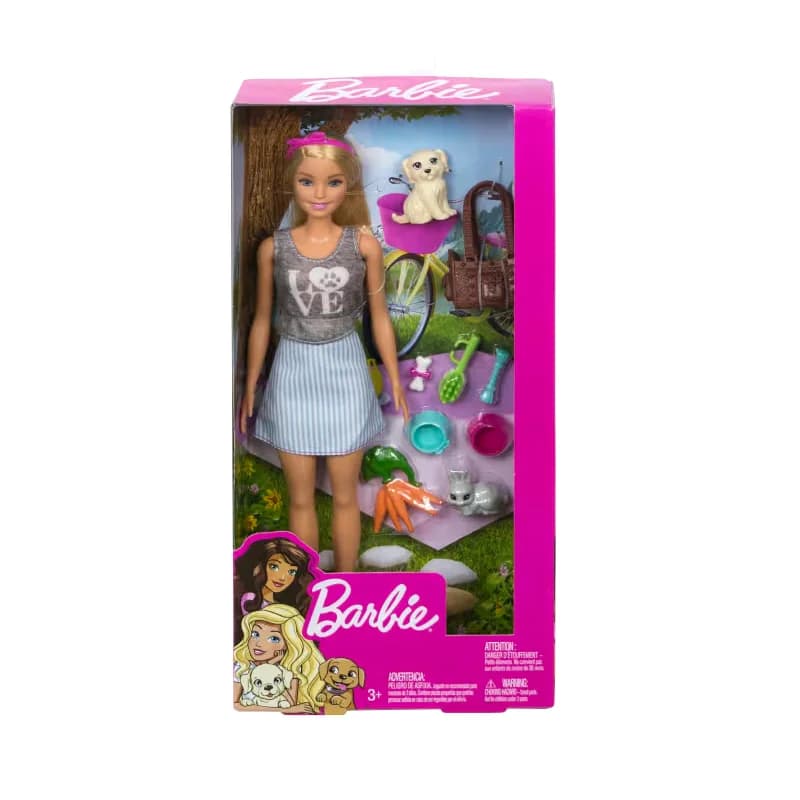 عروسک باربی مدل Barbie Dolls and Pets — تصویر ۳