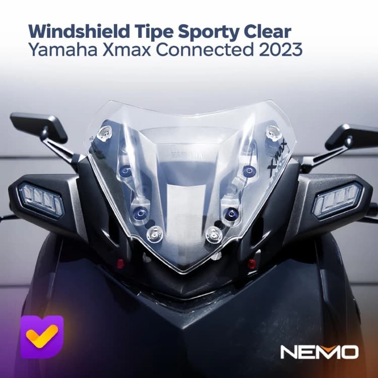 شیلد اسپرت اورجینال Yamaha XMAX 250 – شفاف و مقاوم
