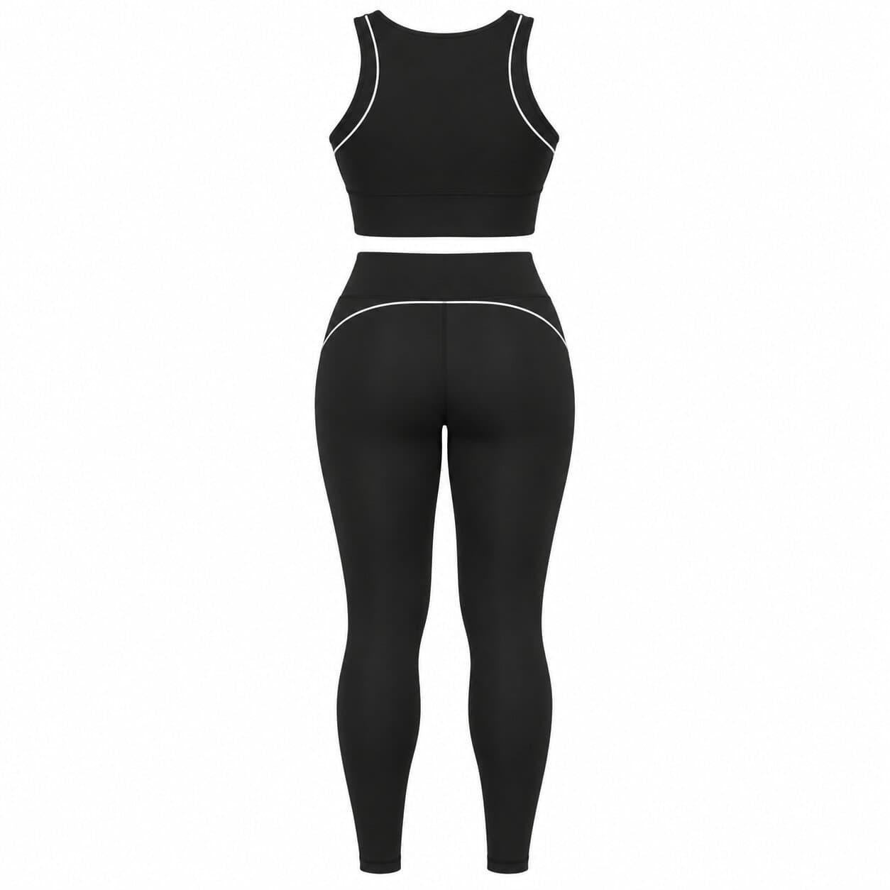 ست نیمتنه و لگ ورزشی زنانه مغزیدار MB FITNESS کد 66888 — تصویر ۳